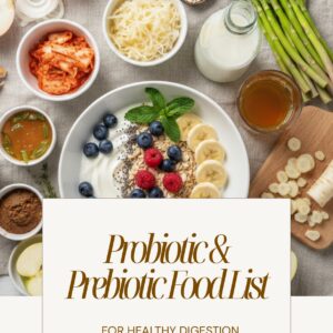 Probiotic and Prebiotic Food List